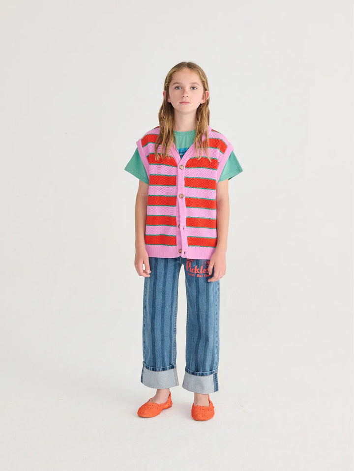 BC Striped knitted vest