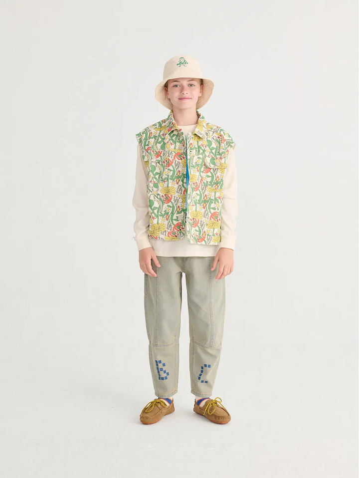 Color Herbalist all over twill vest