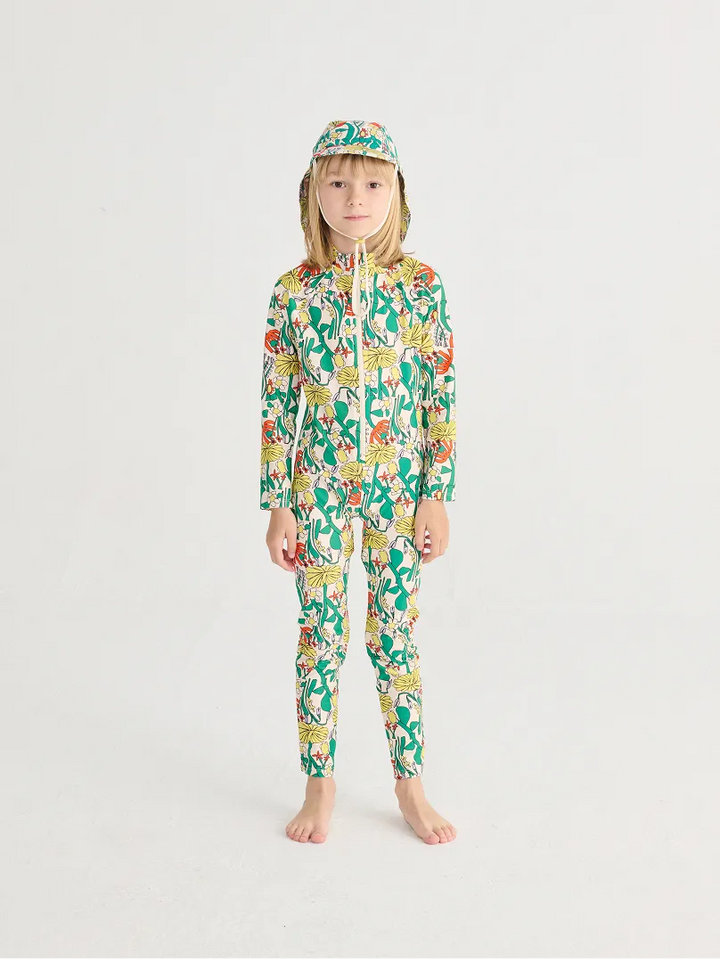 Color Herbalist all over swim overall