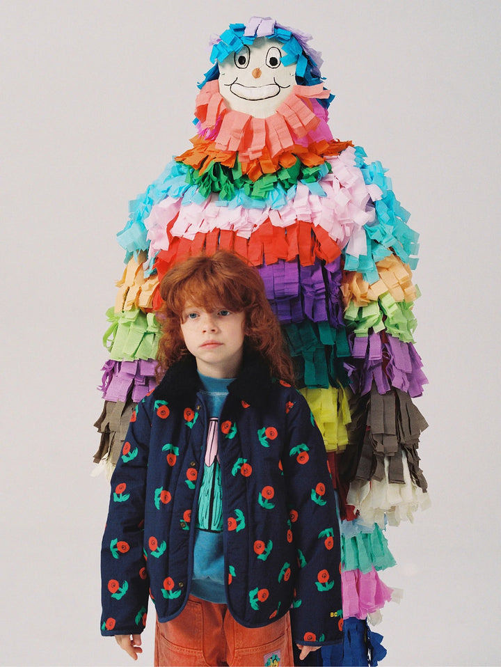 Stamp Bloom all over reversible jacket