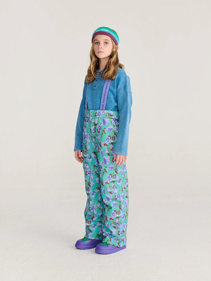 Watercolor all over ski pants