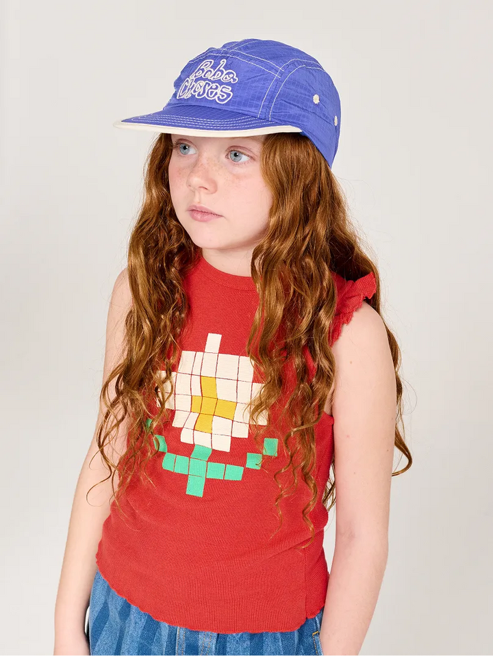 Pixel Daisy ruffled top