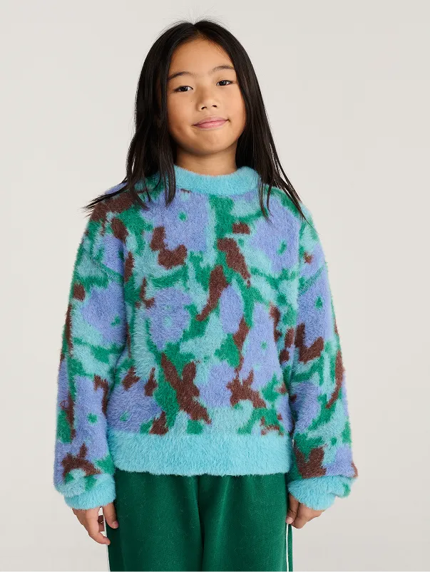Watercolor all over jacquard jumper