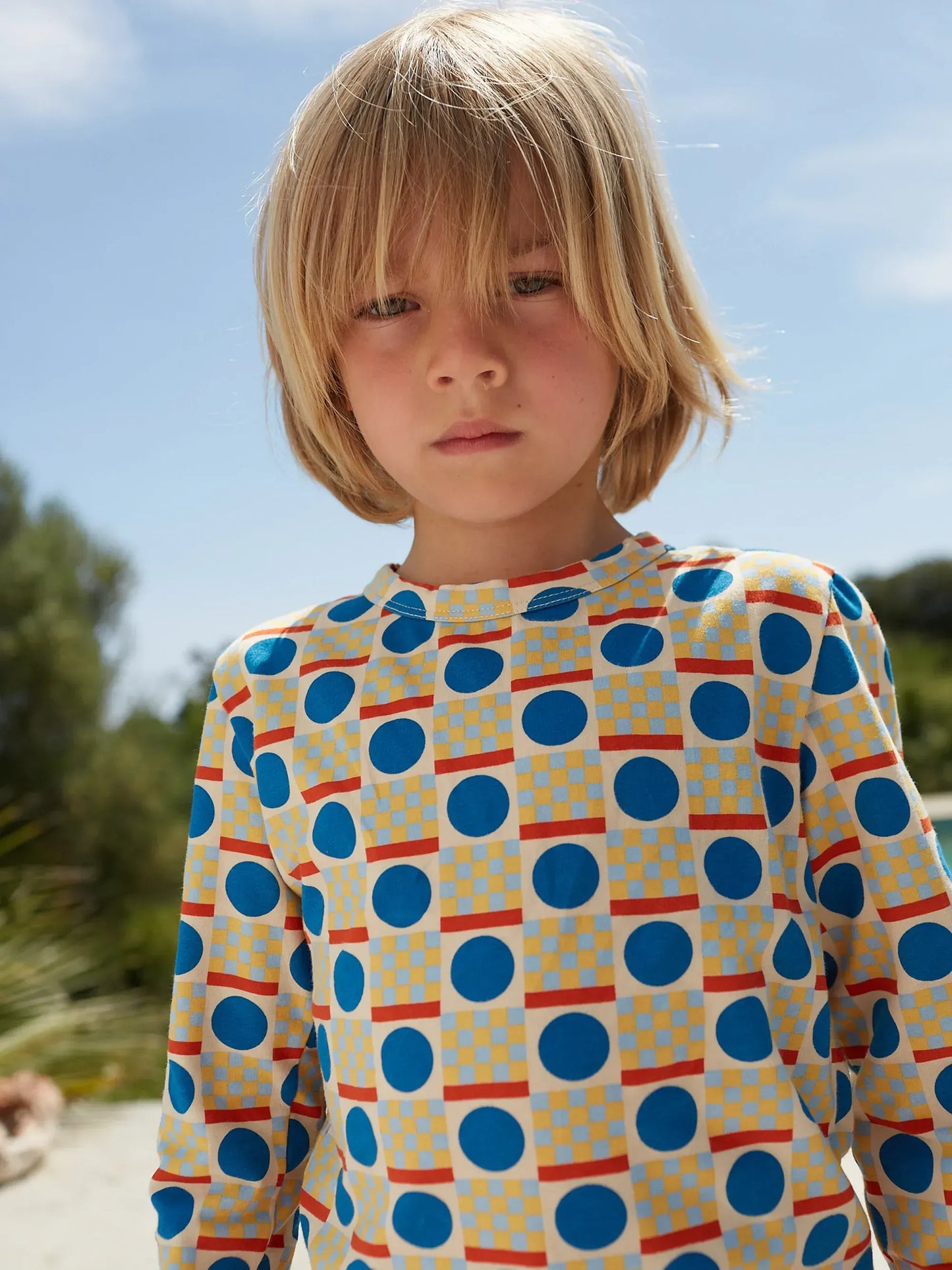 Geometric Scacs all over T-shirt