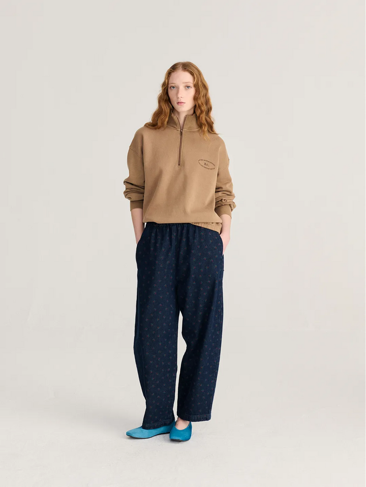 Half zip relaxed sweatshirt
