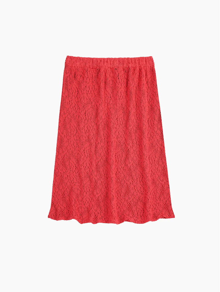 Lace midi skirt