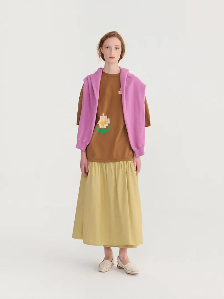 Pixel Flowers oversize T-shirt
