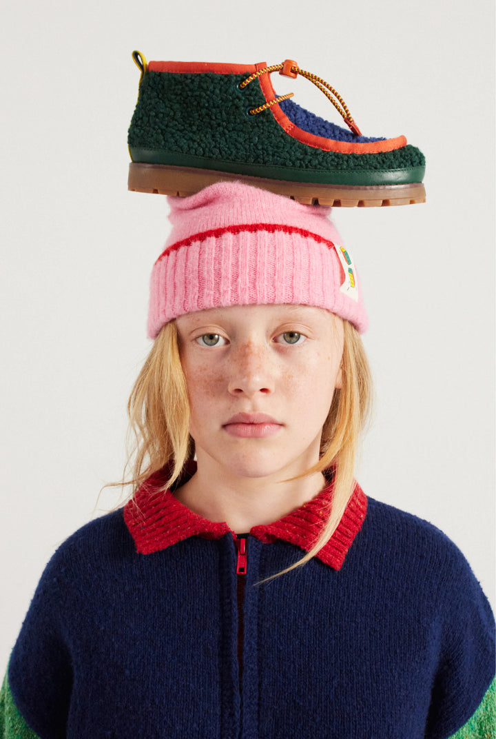 Bobo Choses x Camper Compas Wallabee sheepskin shoes