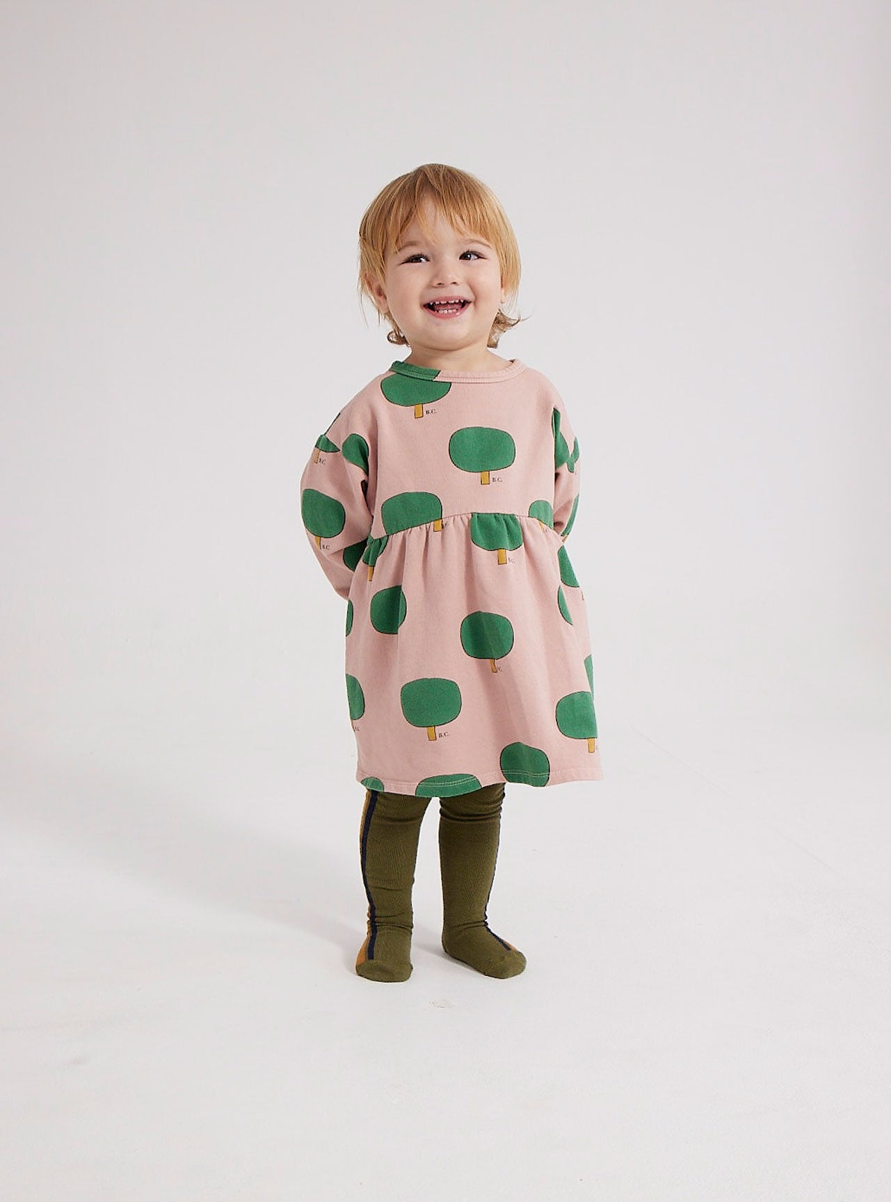 Baby Green Tree all over dress