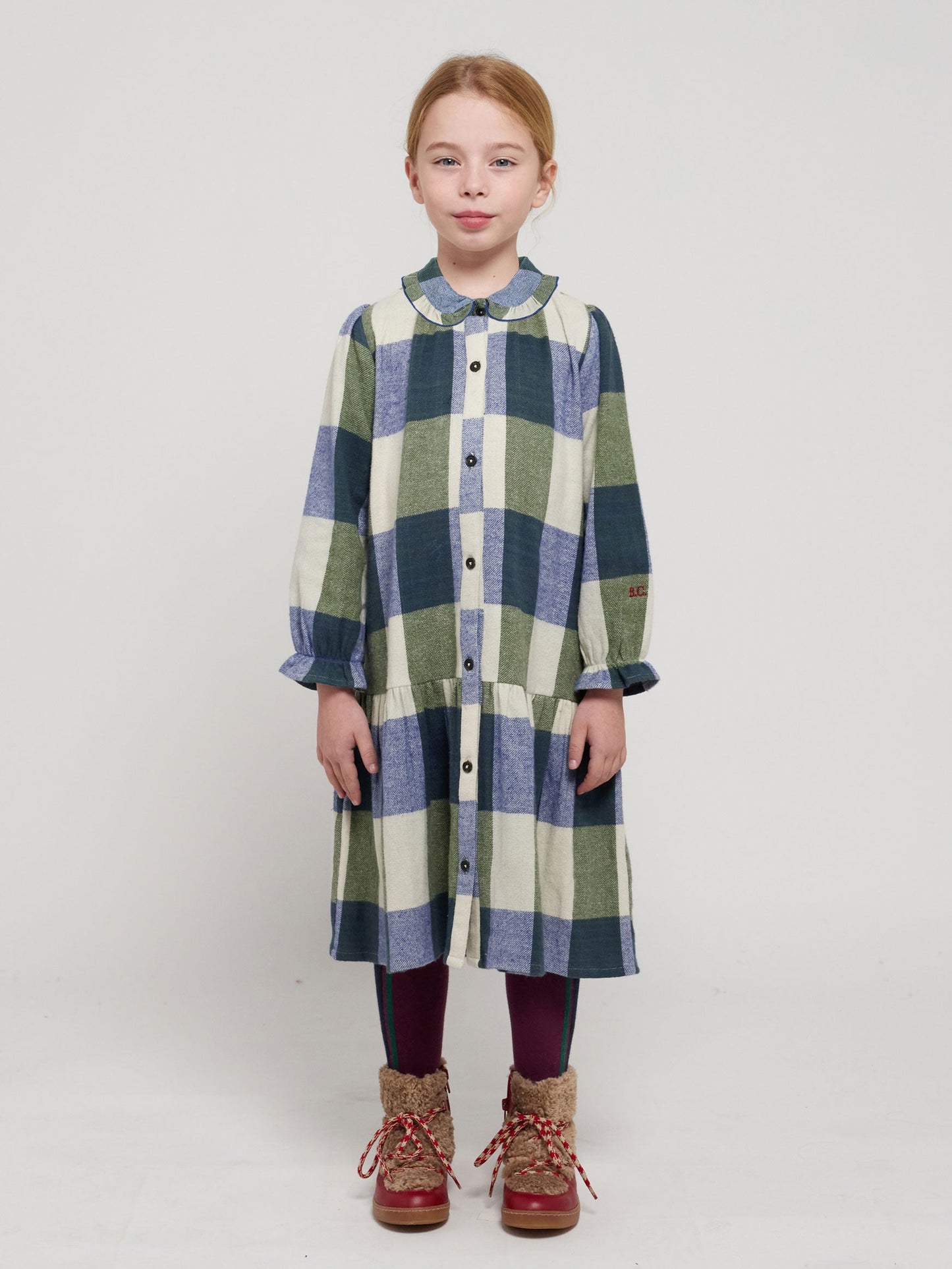 Plaid Check jacquard woven dress