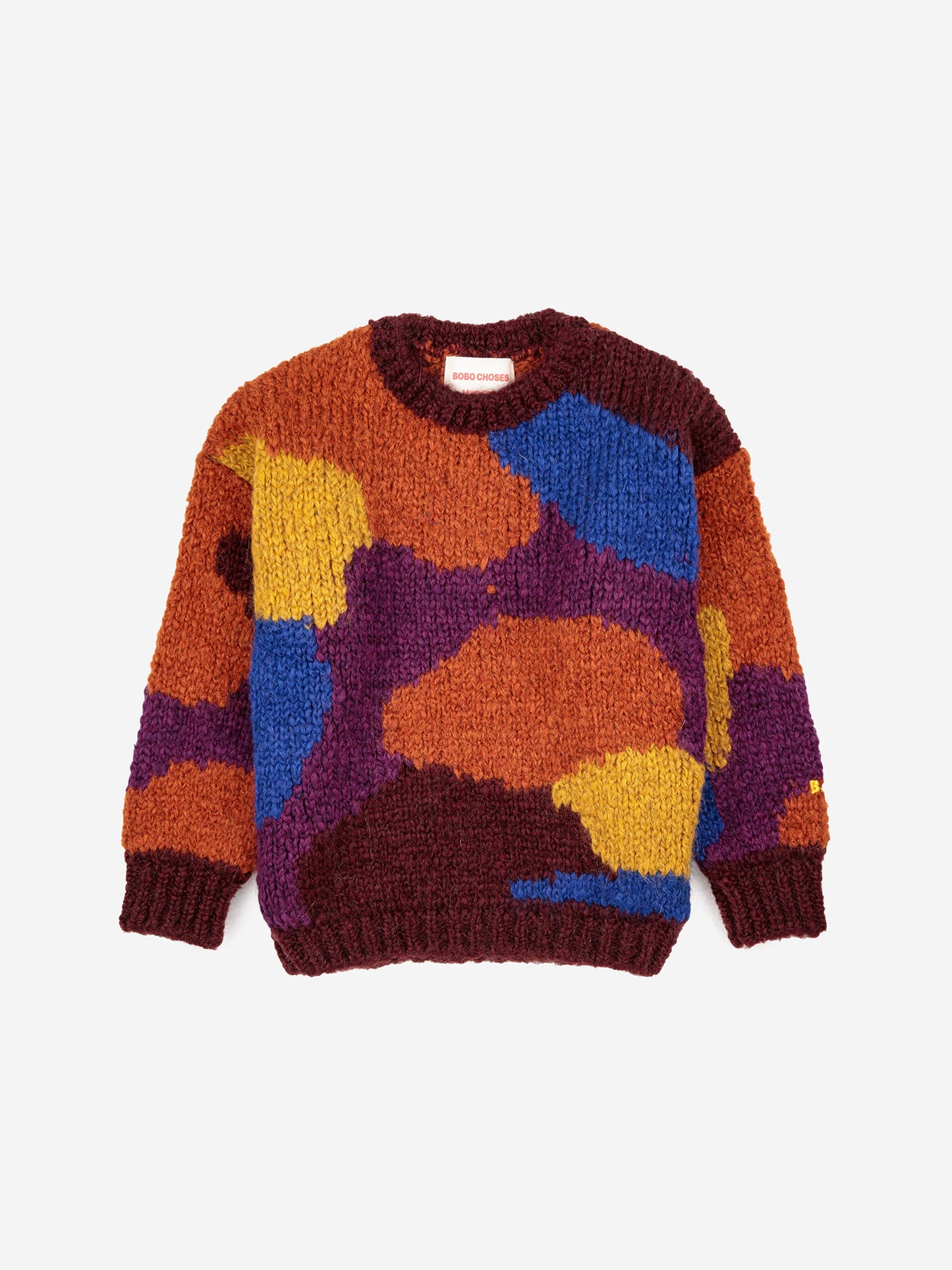 Multicolor intarsia jumper