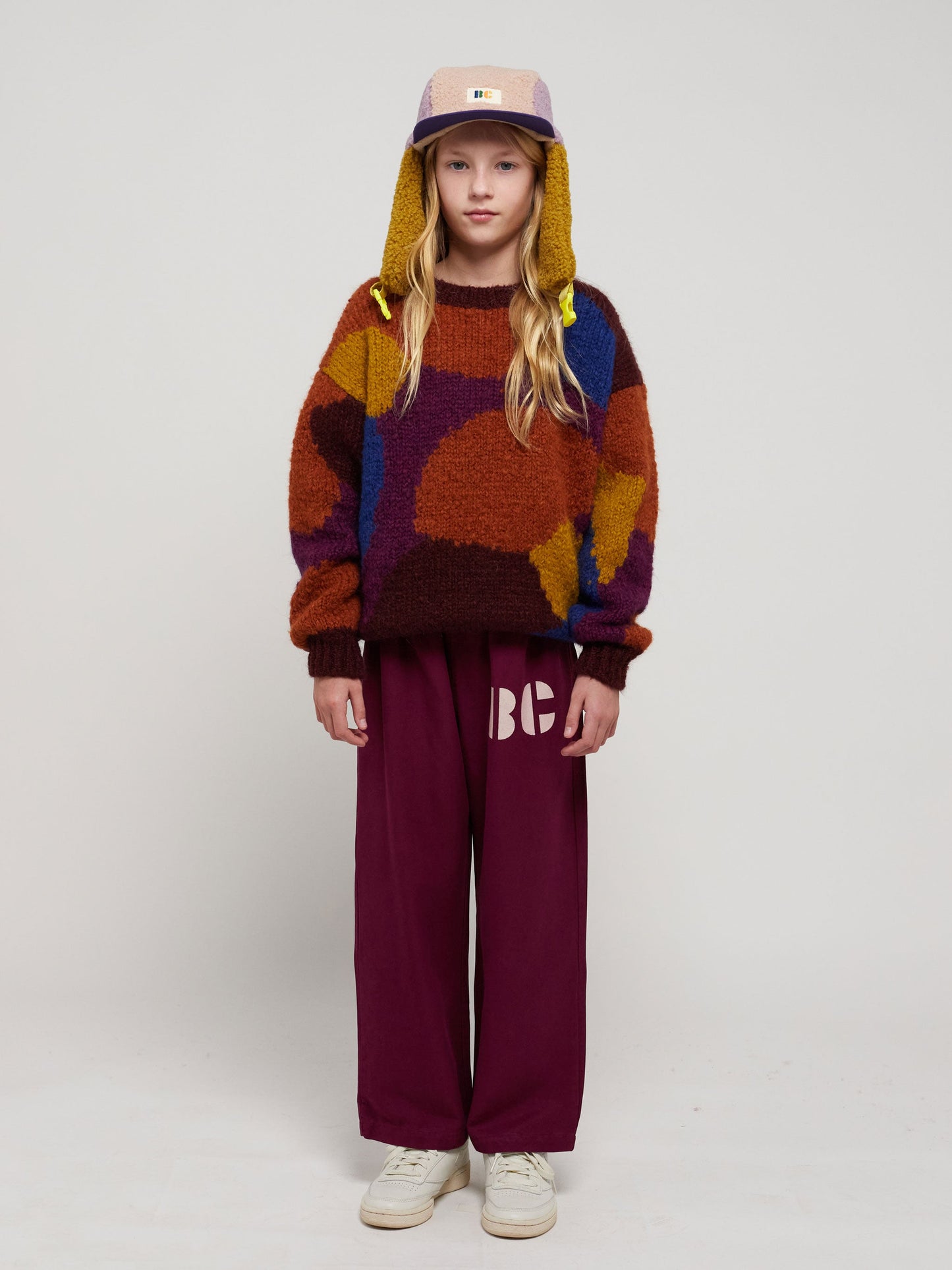 Multicolor intarsia jumper