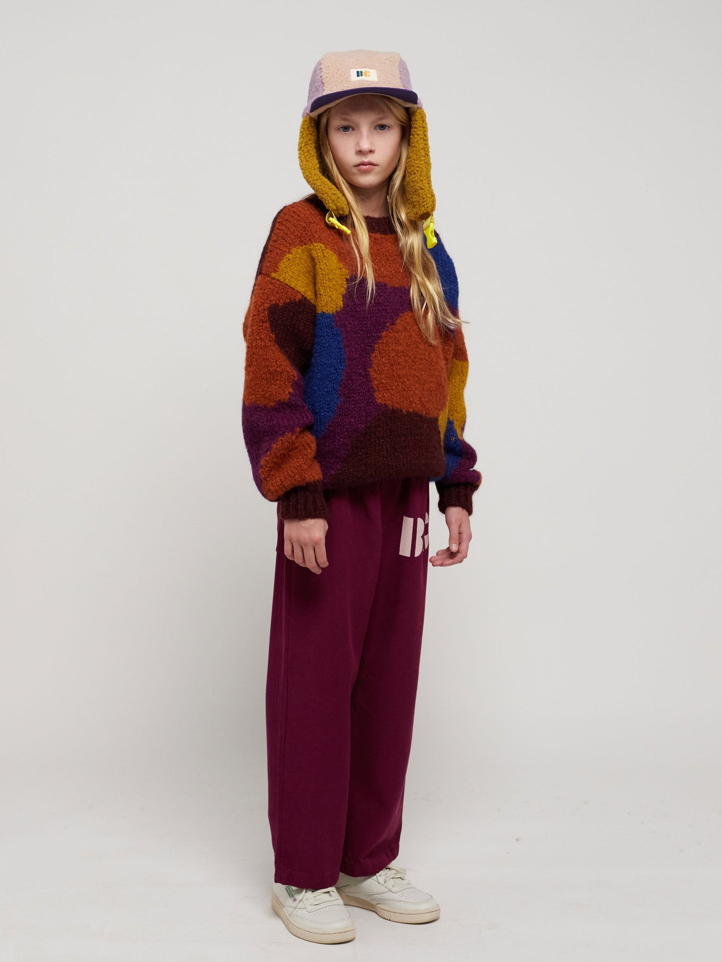 Multicolor intarsia jumper