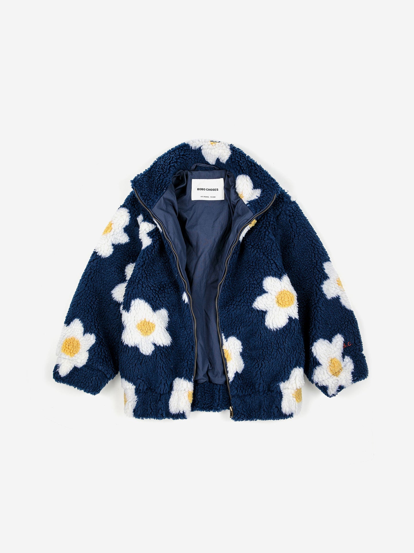 Big flower jacquard bomber jacket