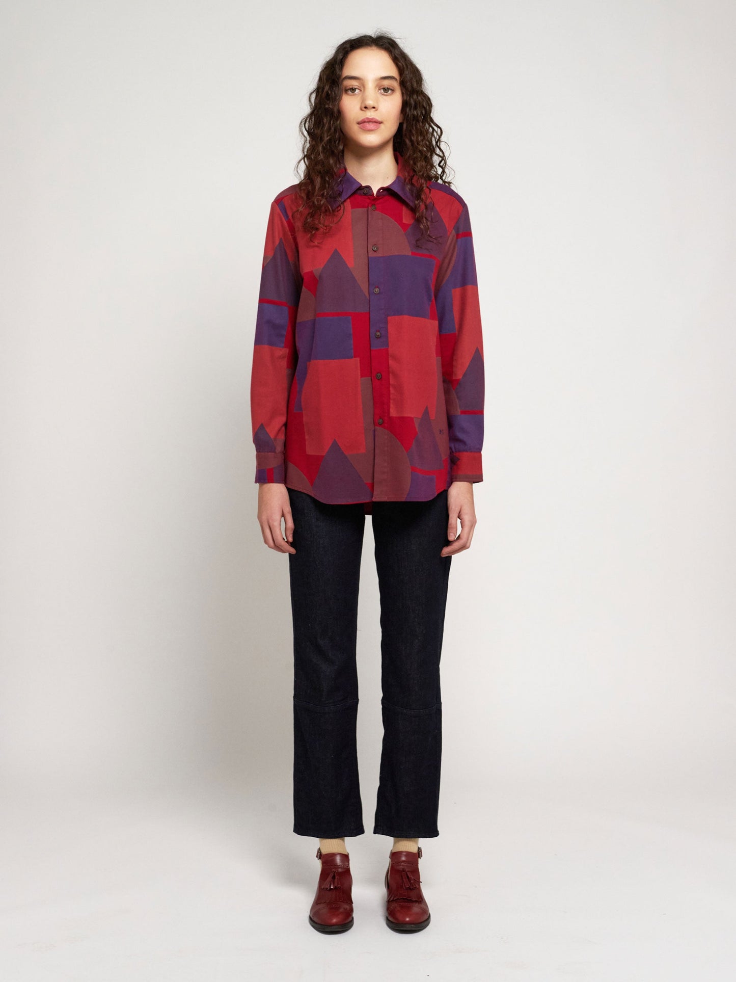 Geometric all over long shirt