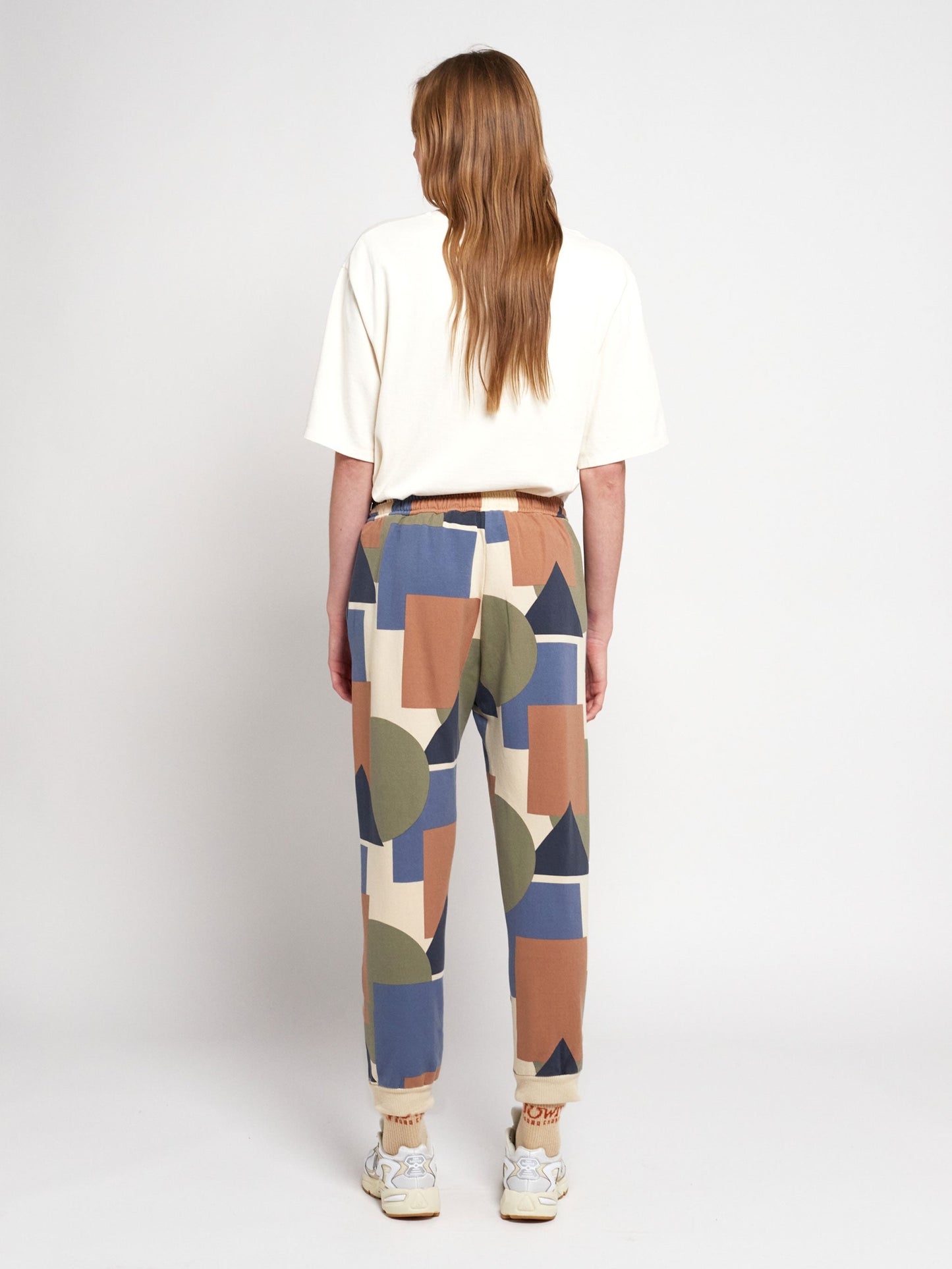 Geometric all over jogger pants