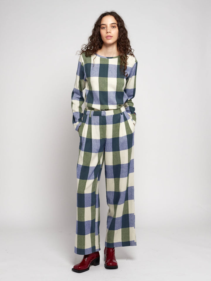 Plaid Check Tailoring Pants