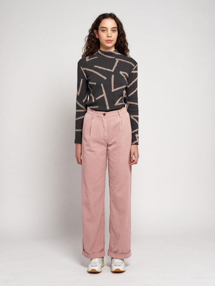 Pink corduroy pants