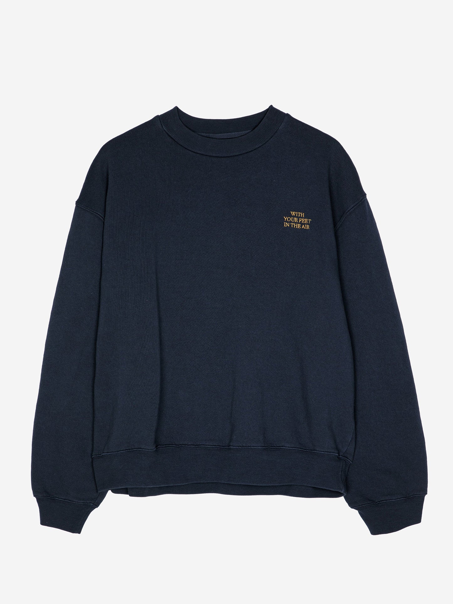 Embroidery unisex boxy sweatshirt