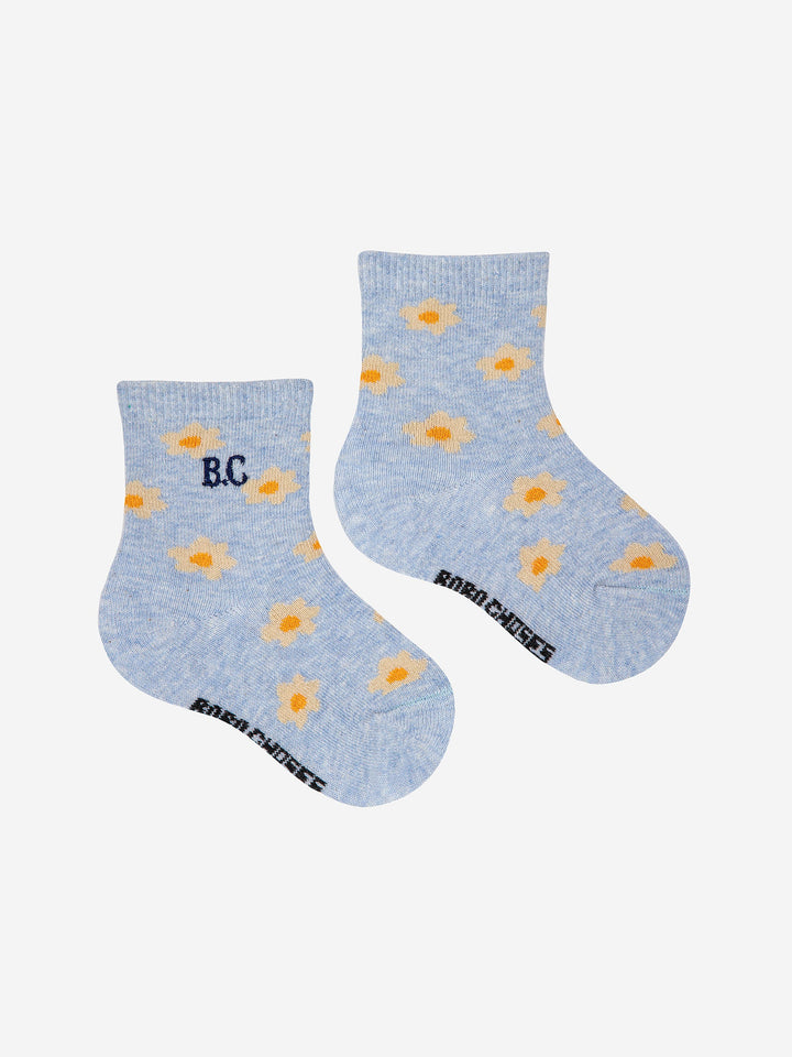 Baby Little flower all over short socks