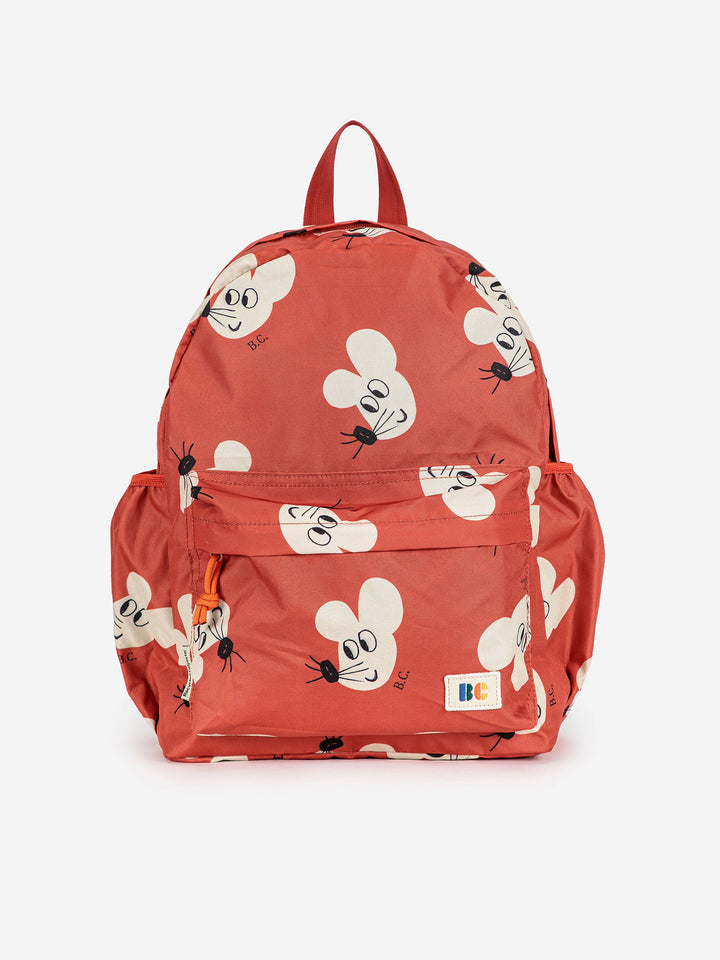 Mouse all over backpack