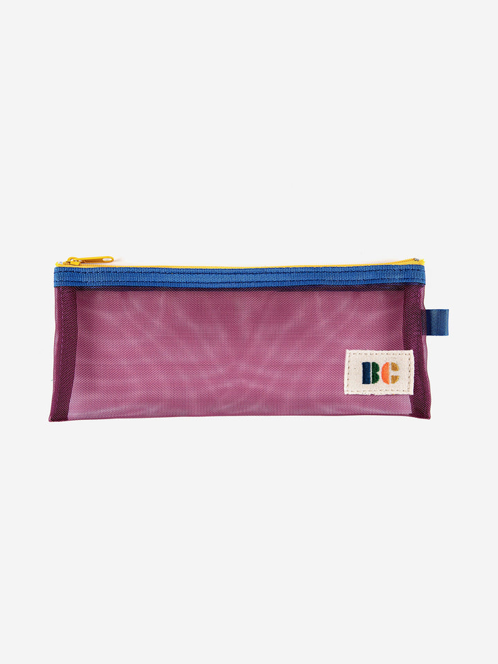 Color Block purple pencil case