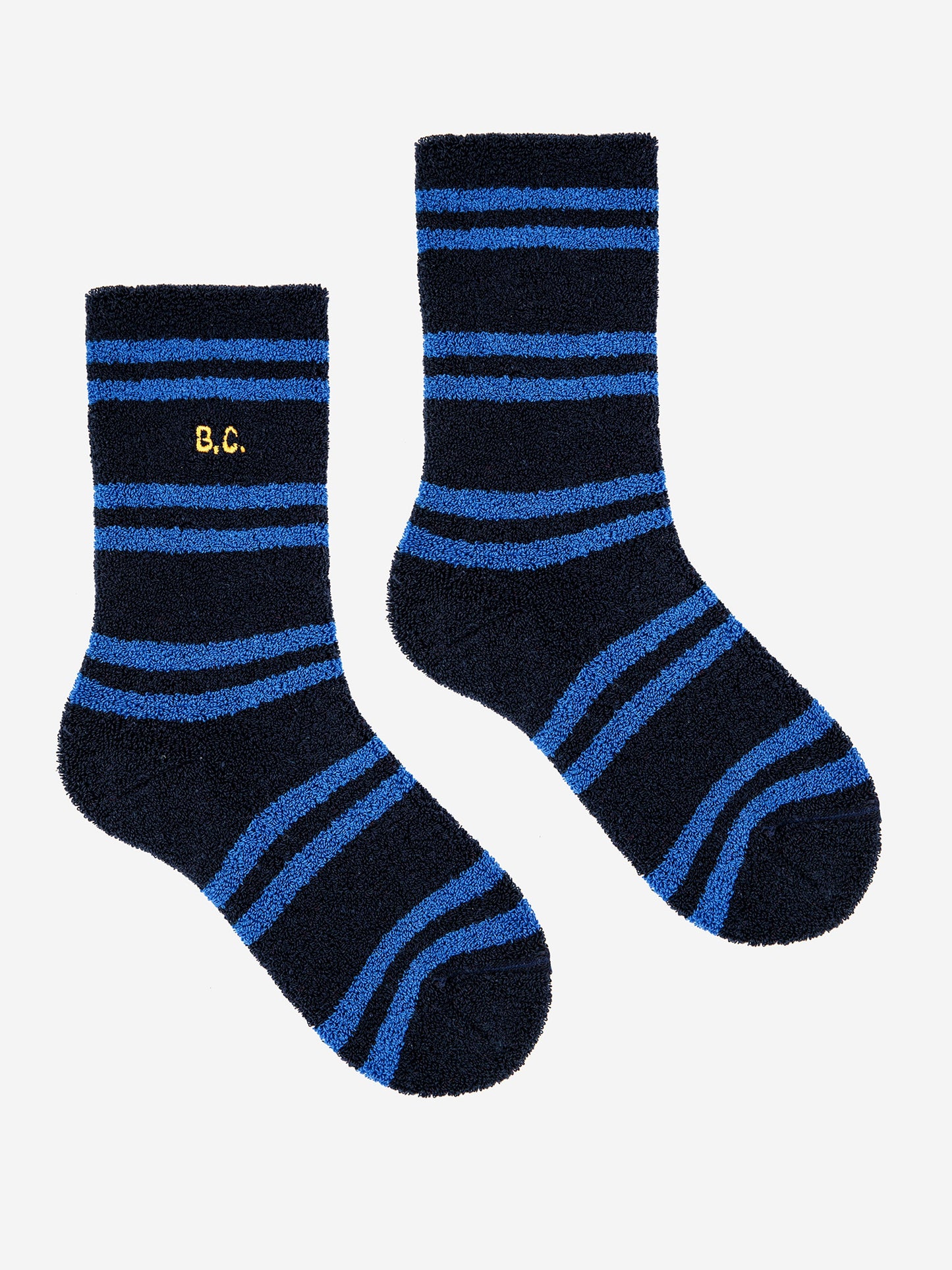 Blue Striped thick  blue socks