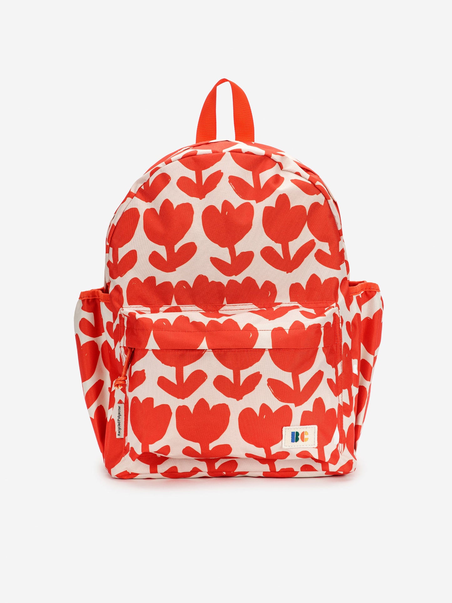 Retro Flowers Red backpack