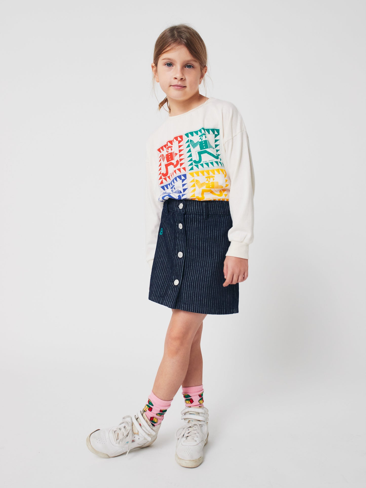 Rainbow Mr Pencil Tシャツ