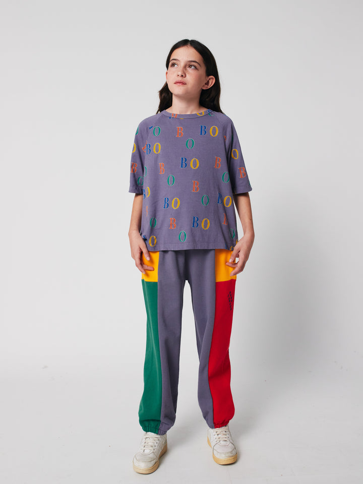 Multicolor Bobo all over ranglan T-shirt