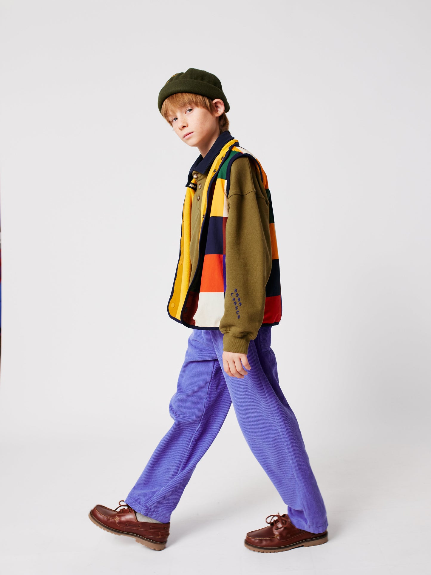 Bobo Choses ライラックコーデュロイパンツ
