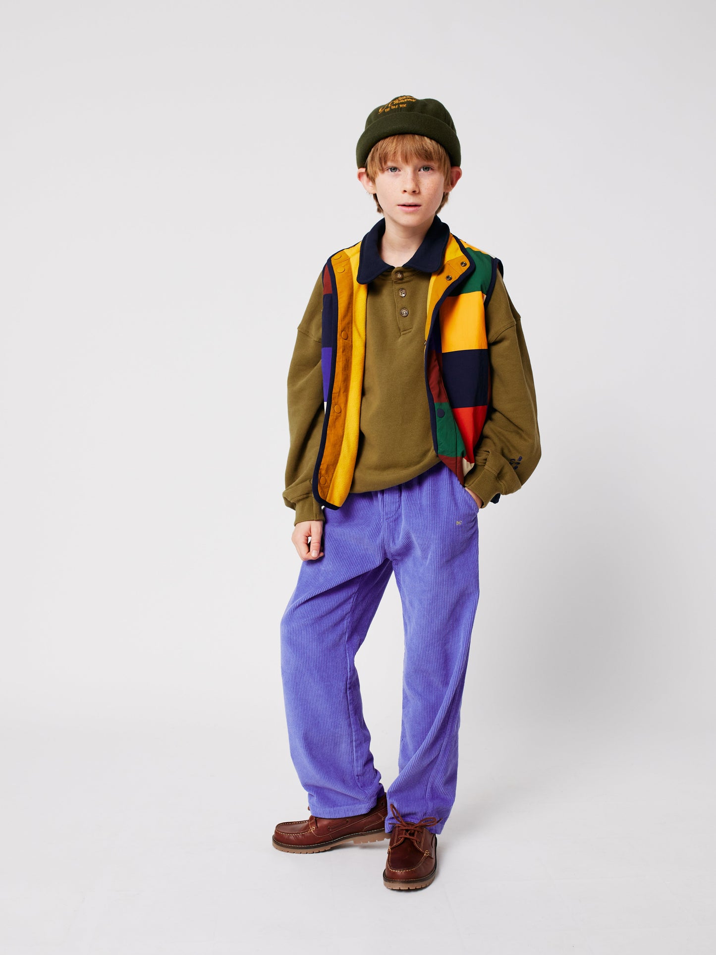 Bobo Choses ライラックコーデュロイパンツ