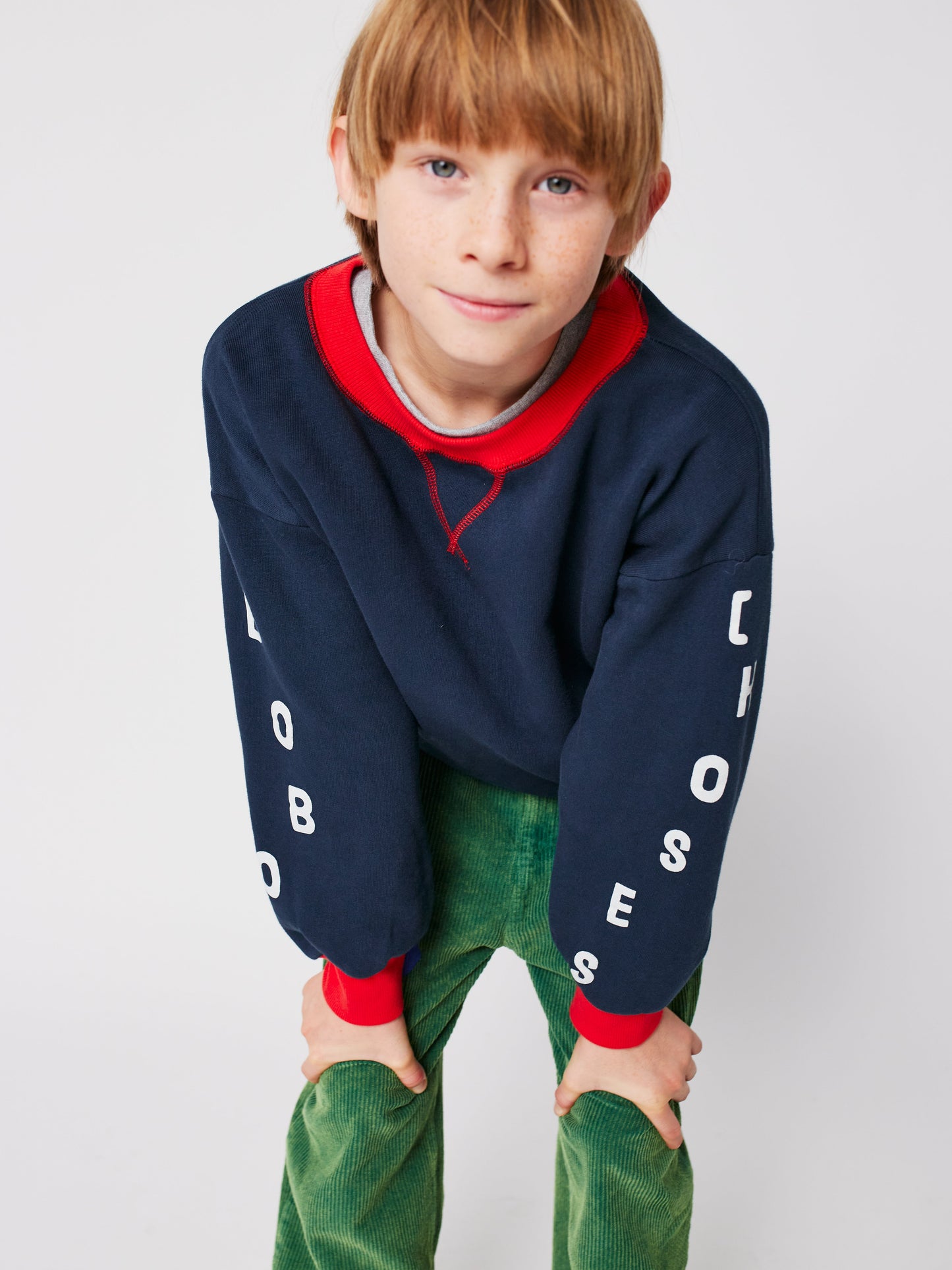 Bobo Choses カラーブロックスウェットシャツ