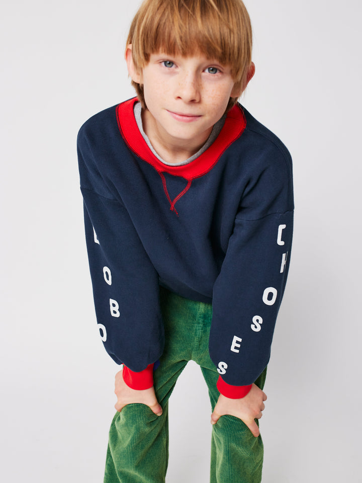 Bobo Choses カラーブロックスウェットシャツ