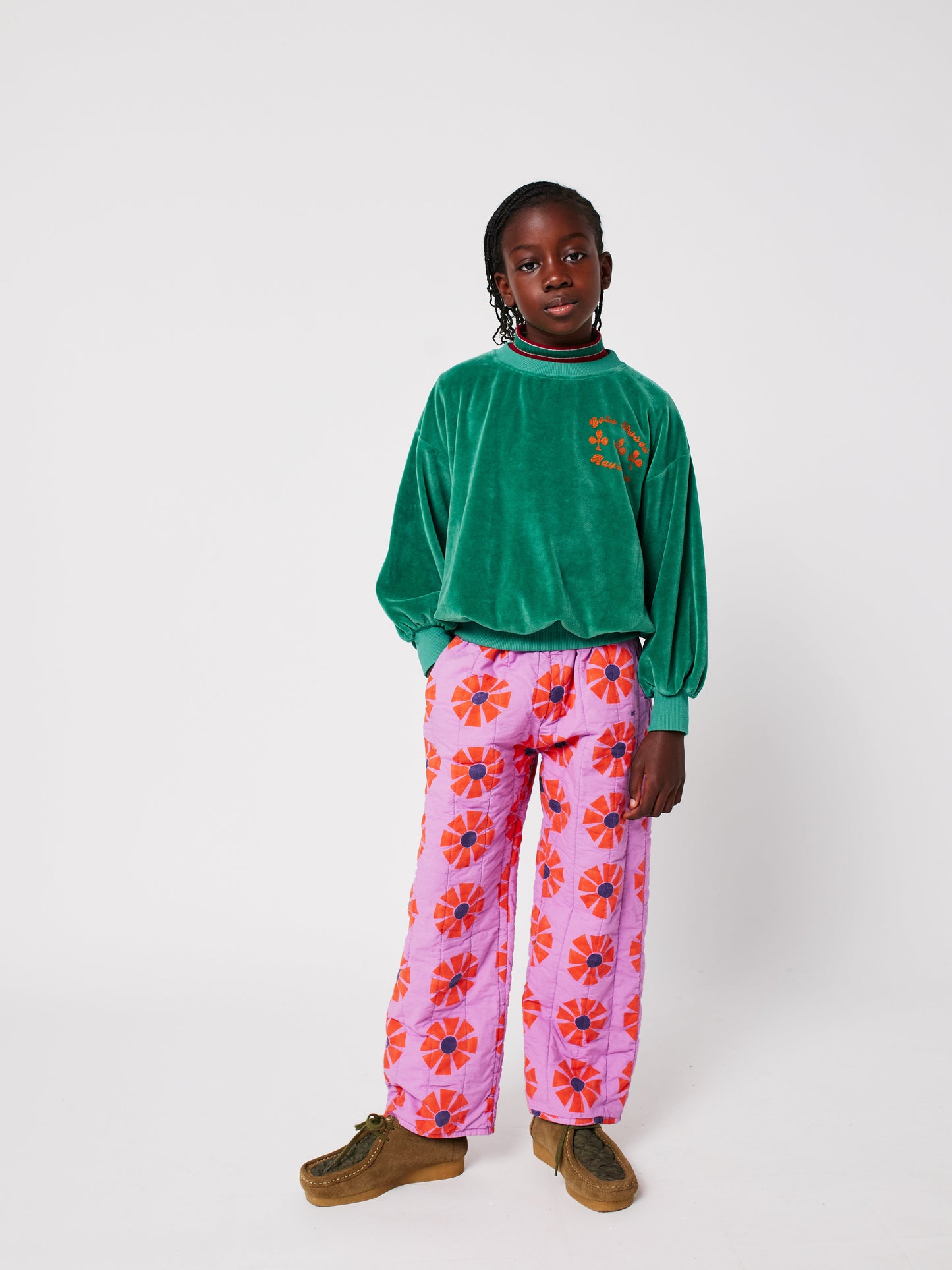 Kaleidoscope all over quilted pants