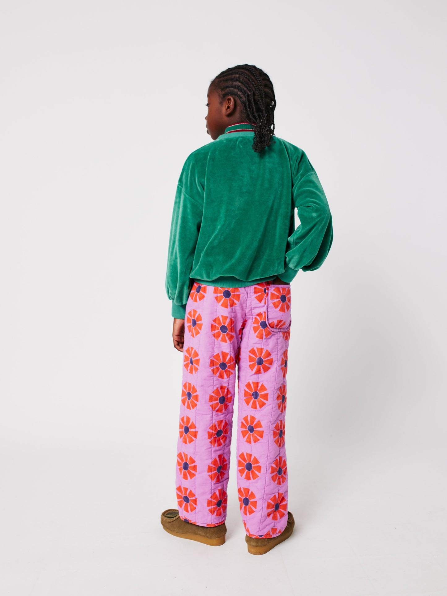Kaleidoscope all over quilted pants