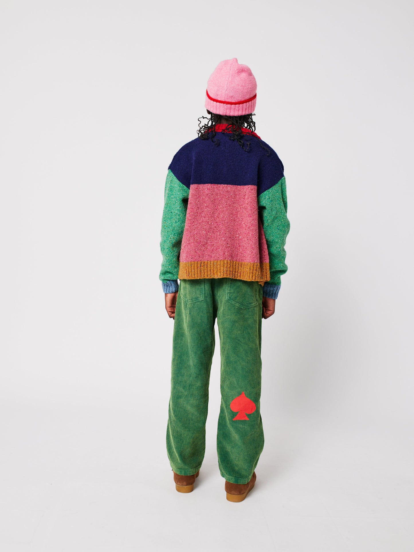 Bobo Choses カラーブロックカーディガン