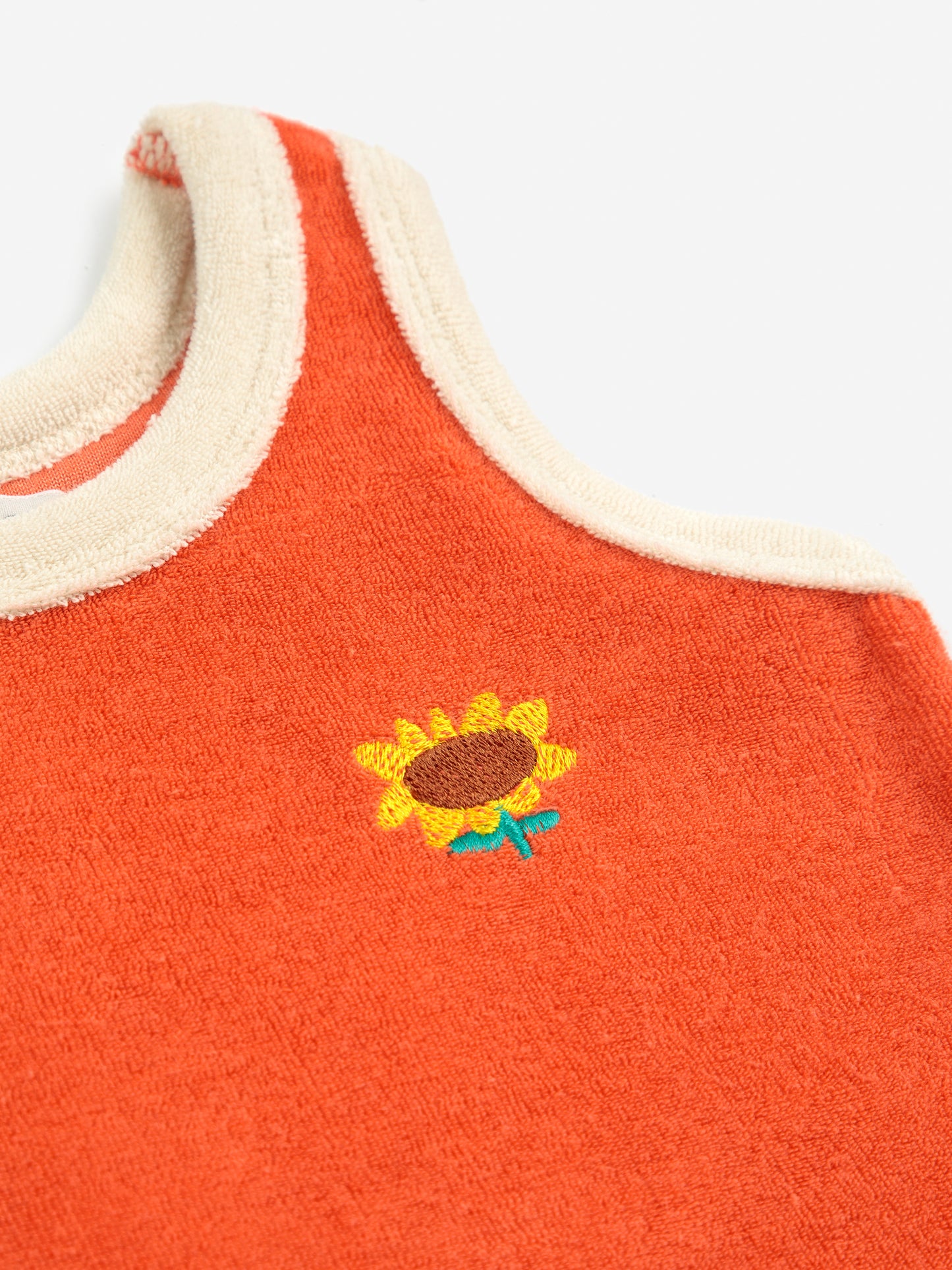 Sunflower terry cloth tank top