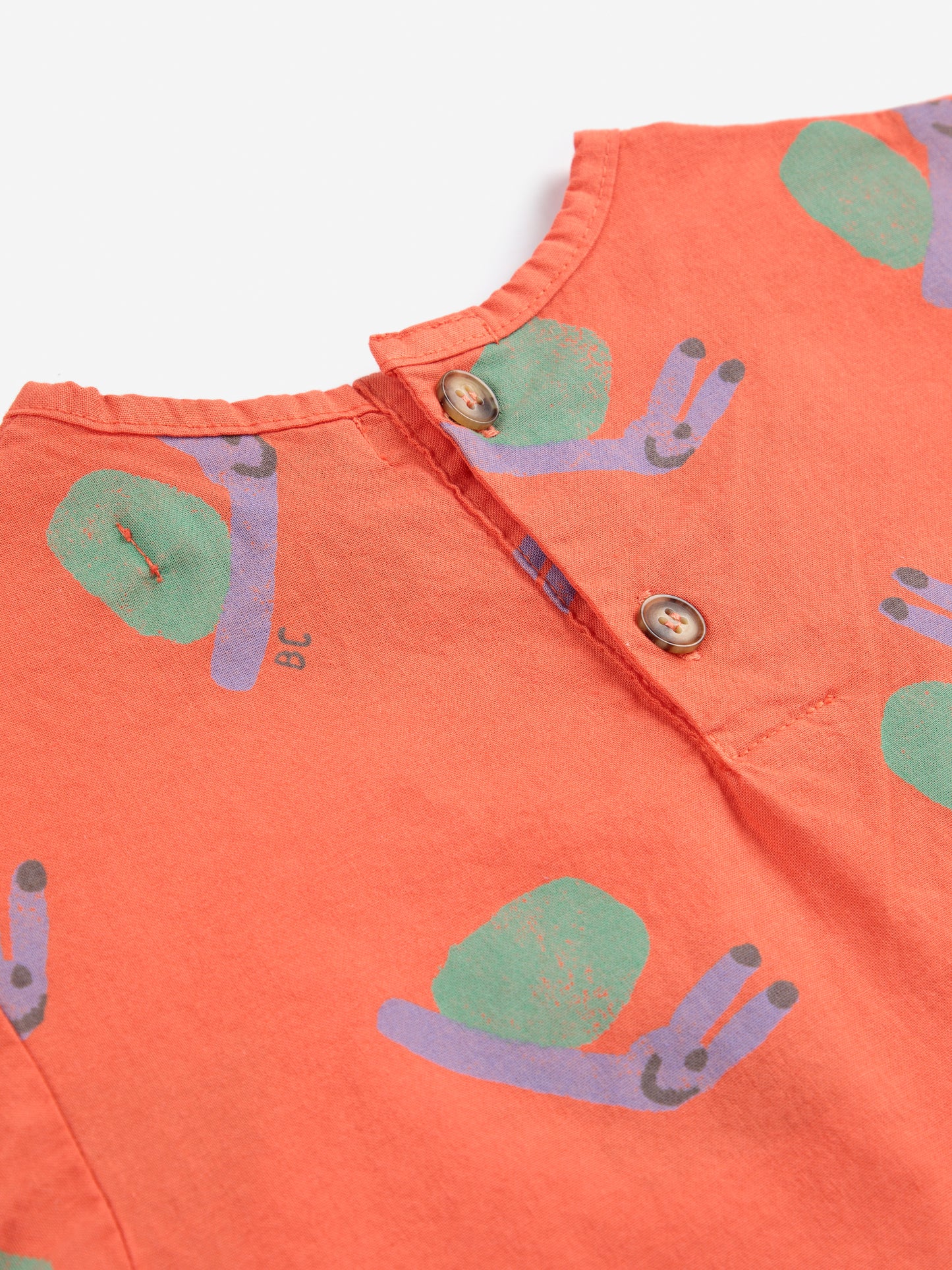 Funny Snail all over woven blouse