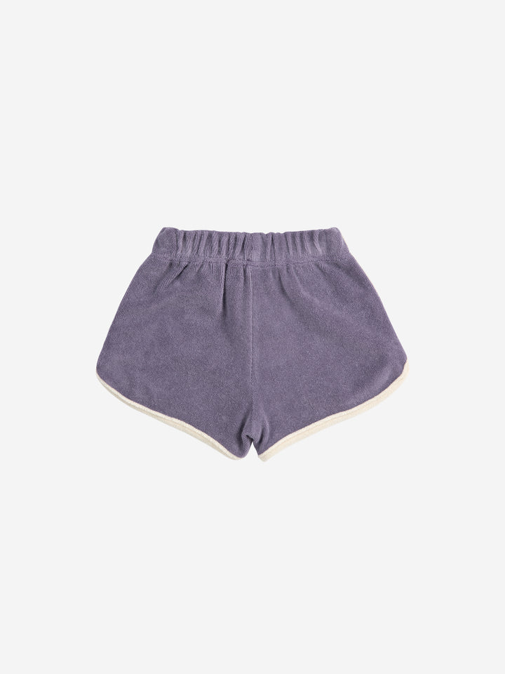 ブルーのテリークロスショートパンツ