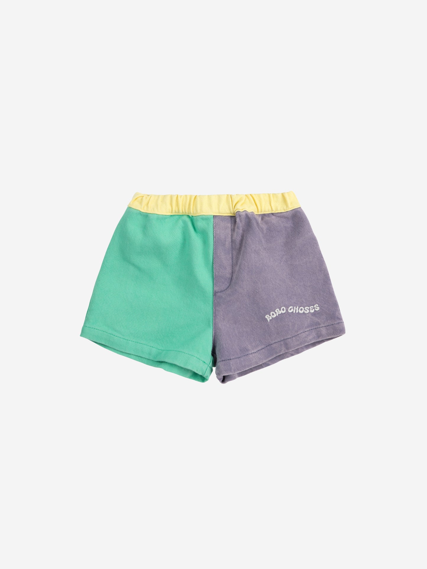 Color block woven shorts