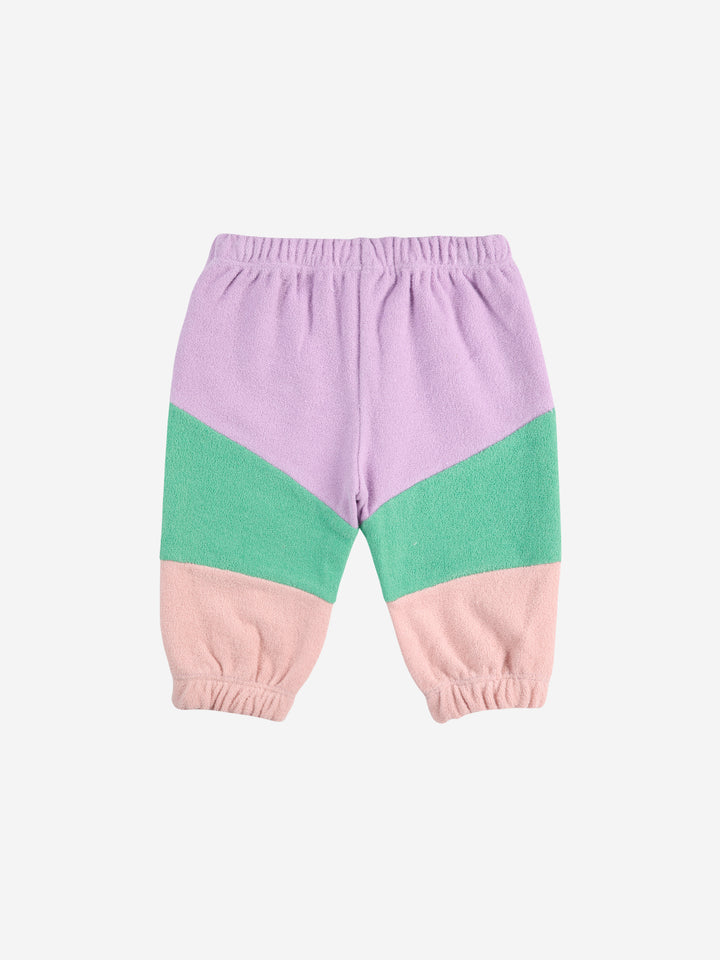 リラカラーブロックジョギングパンツ
