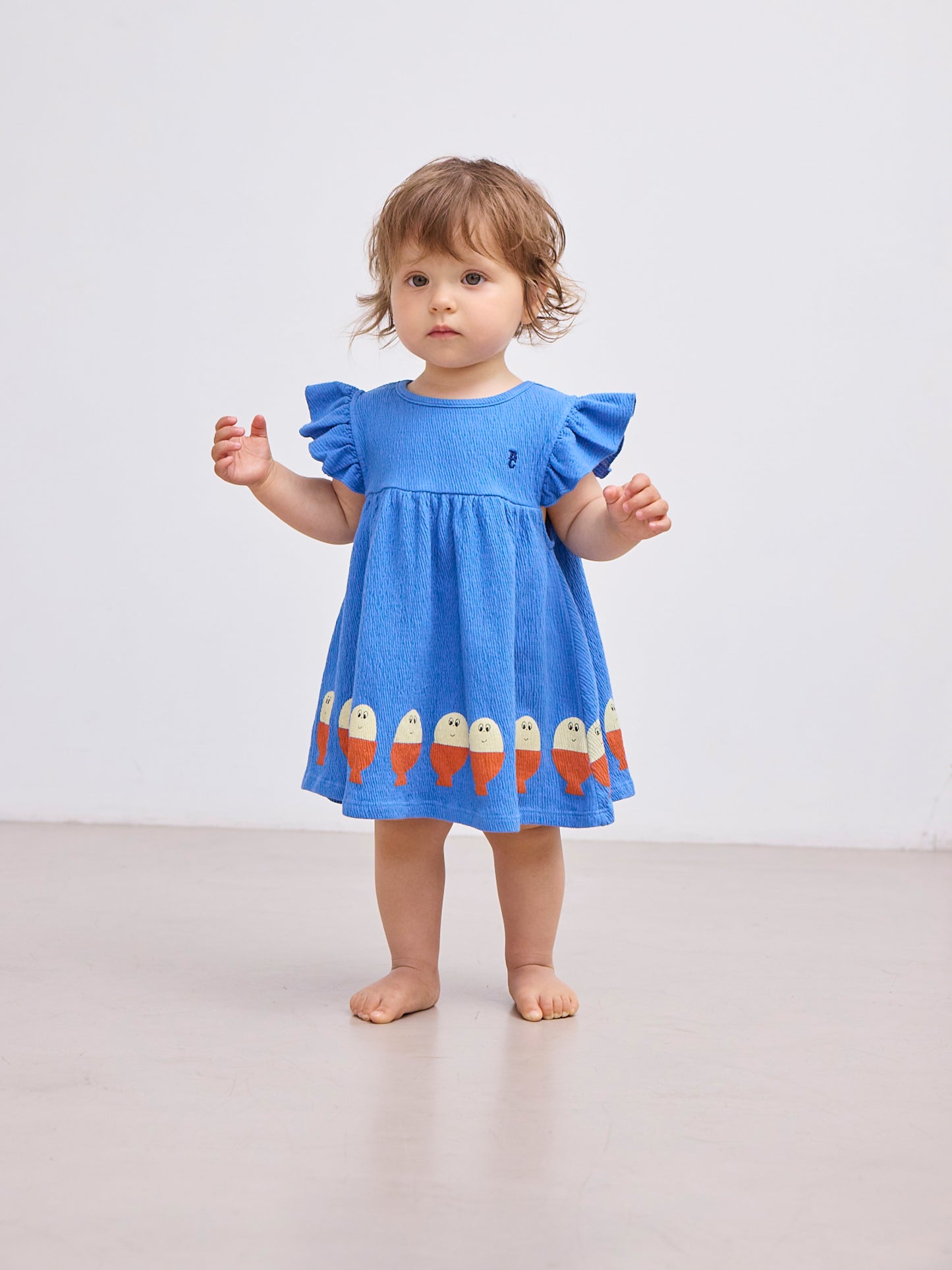 Morning Egg ruffle dress