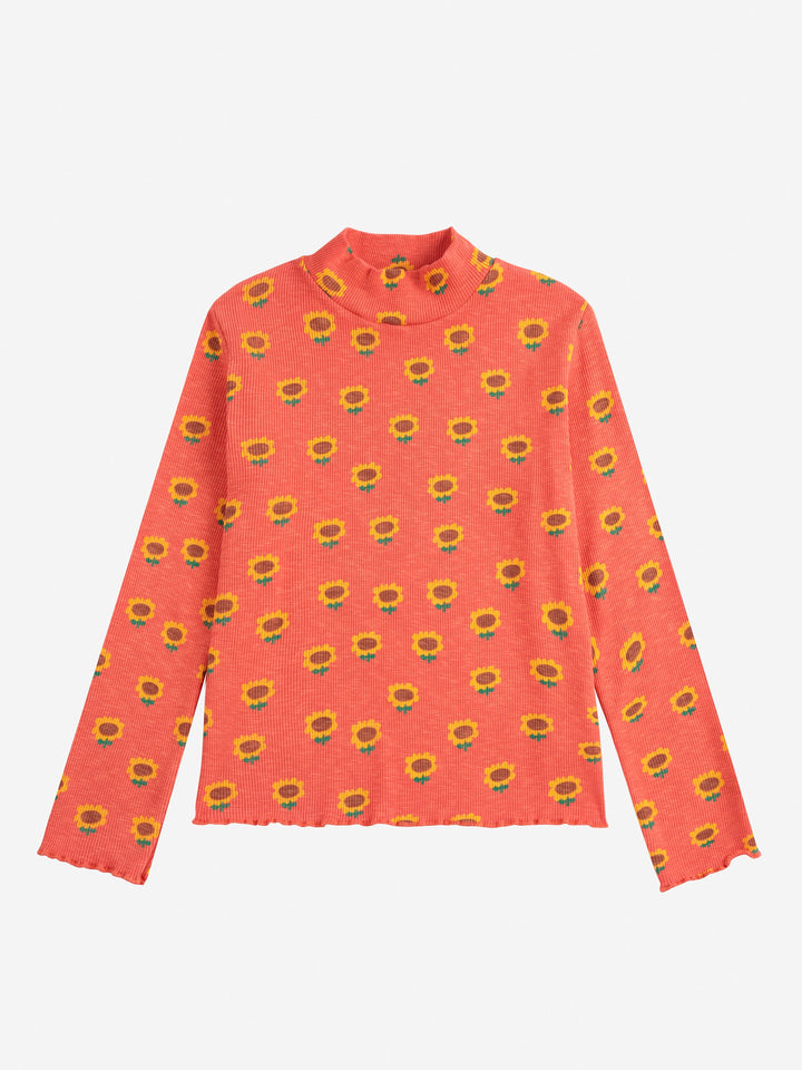 Sunflower all over turtleneck T shirt