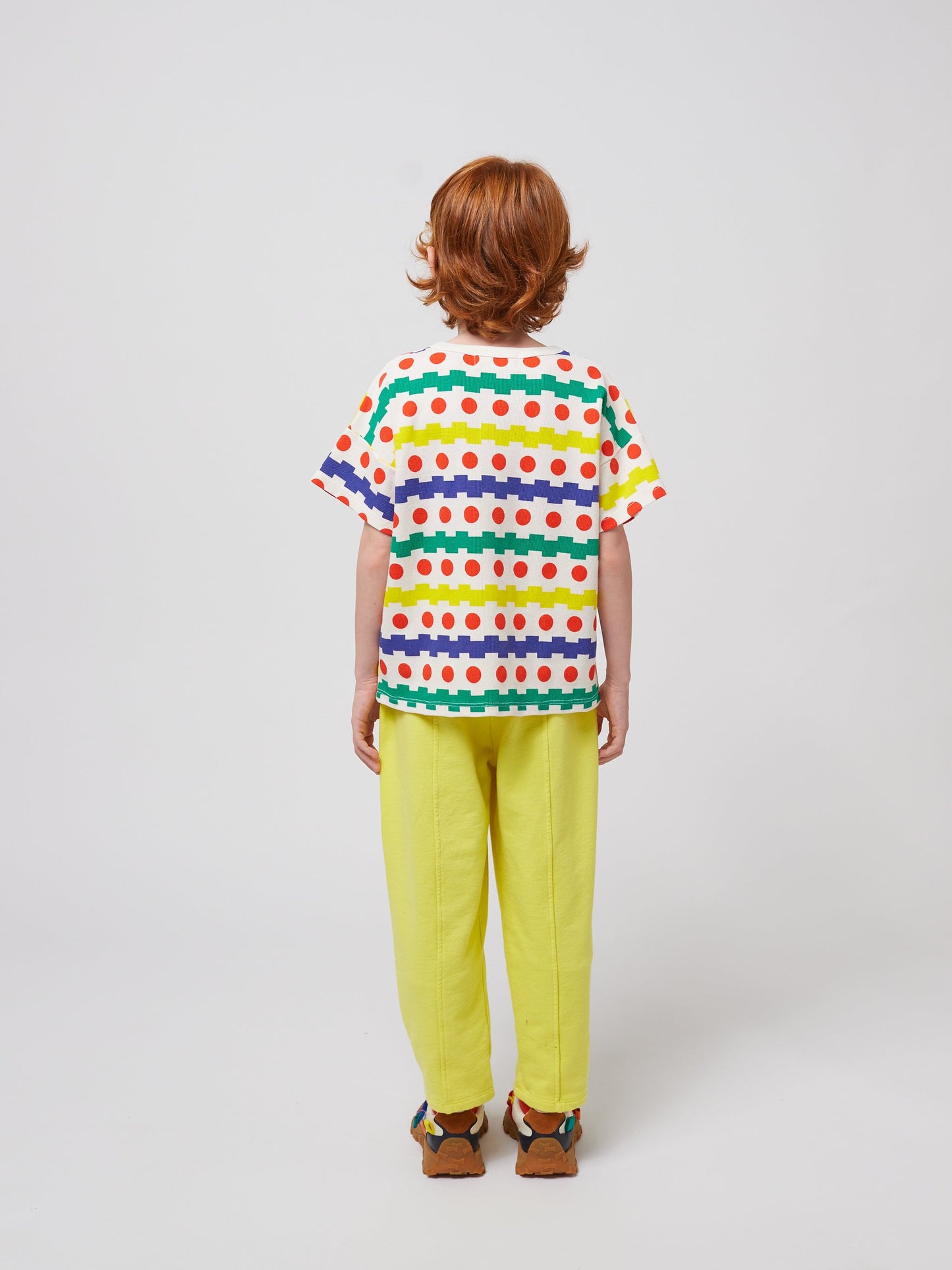 Geometric all over waffle T shirt