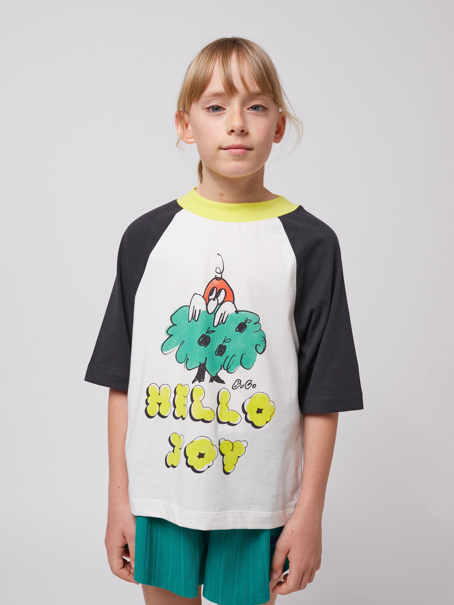 Hello Joy ranglan sleeves T shirt