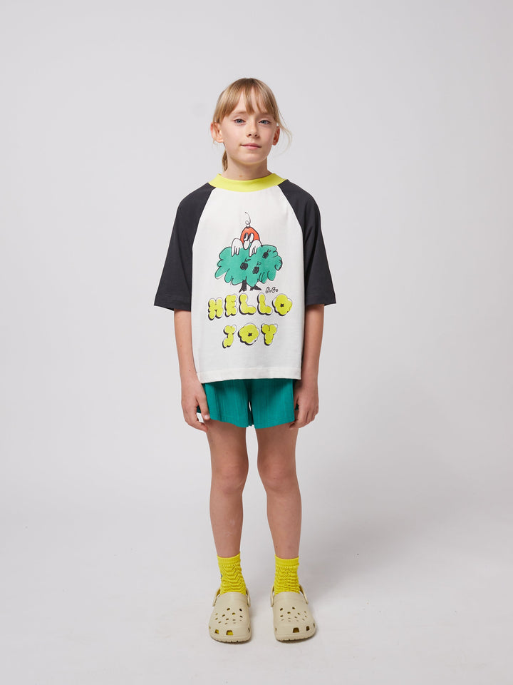 Hello Joy ranglan sleeves T-shirt