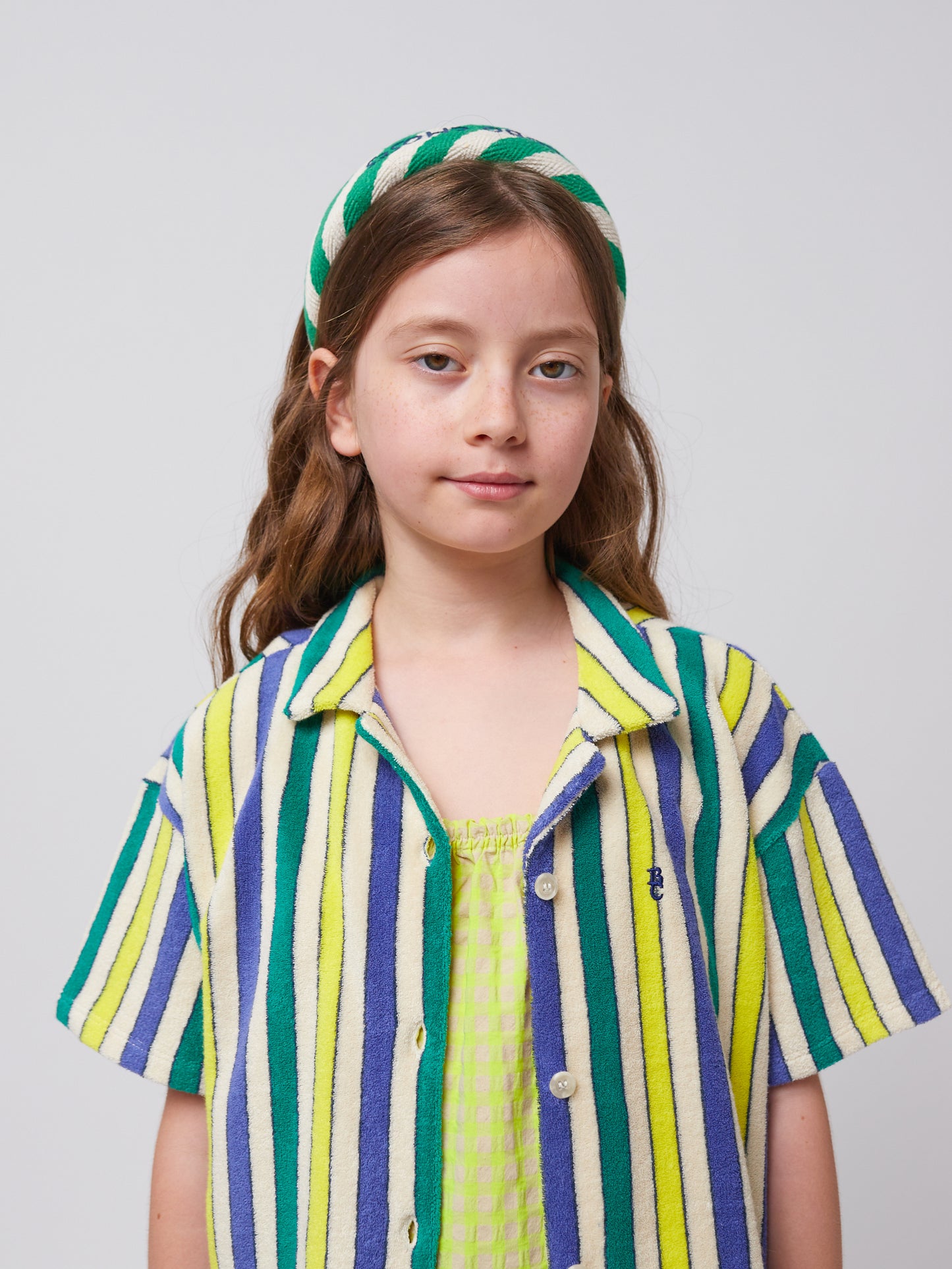 Multicolor Stripes terry cloth shirt