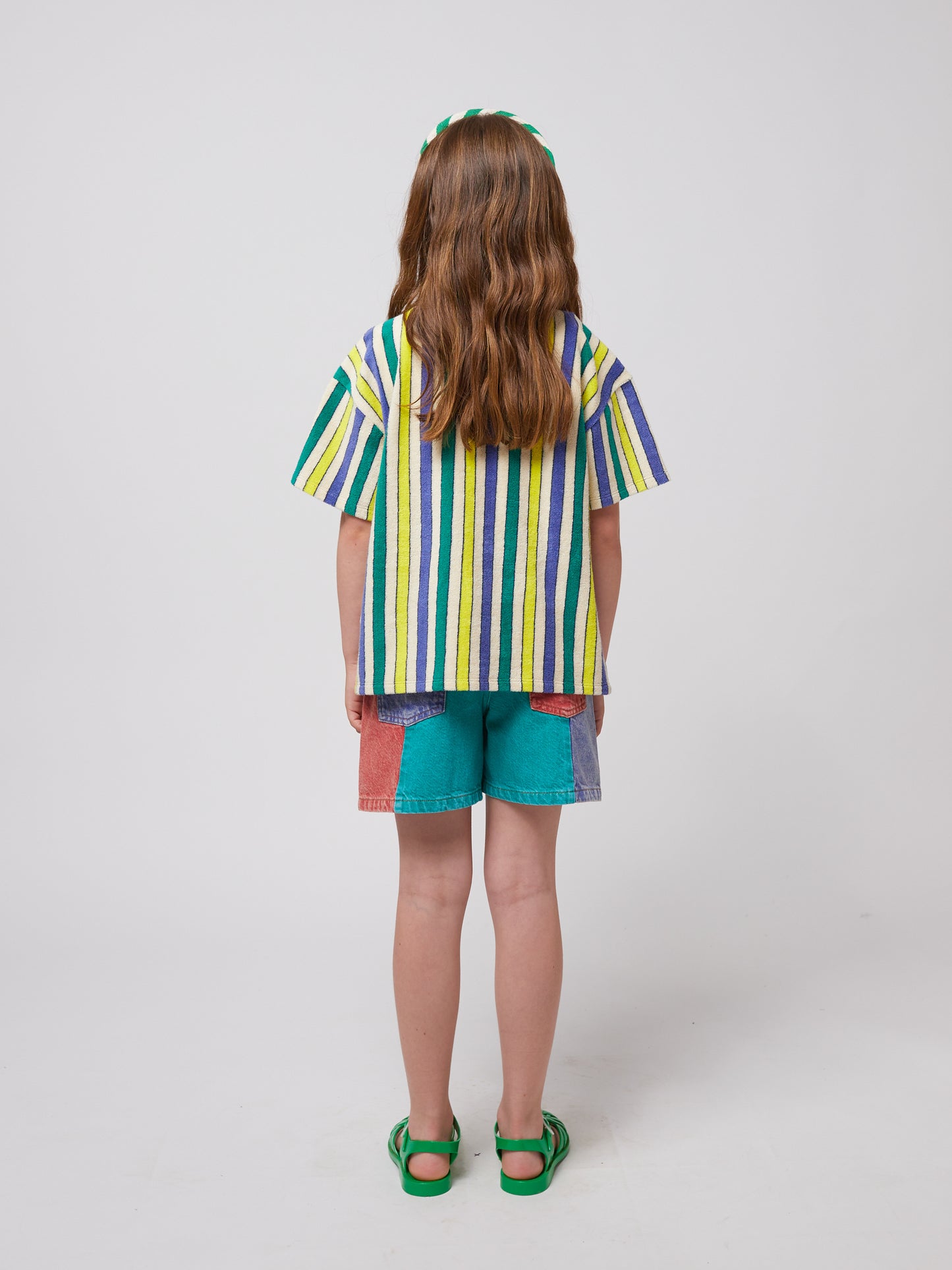 Multicolor Stripes terry cloth shirt