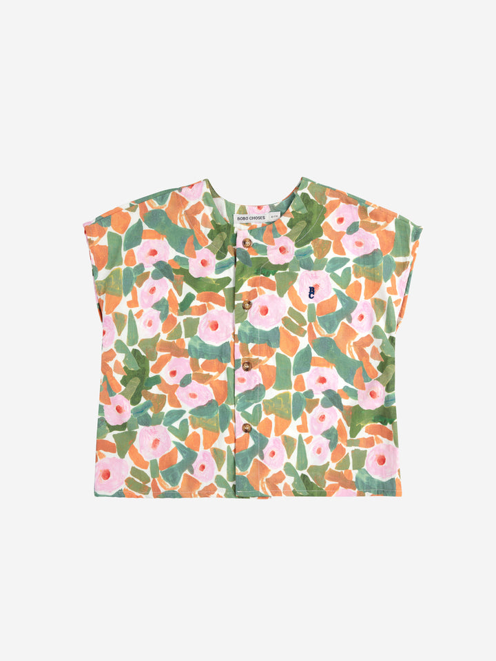 Floral all over woven shirt